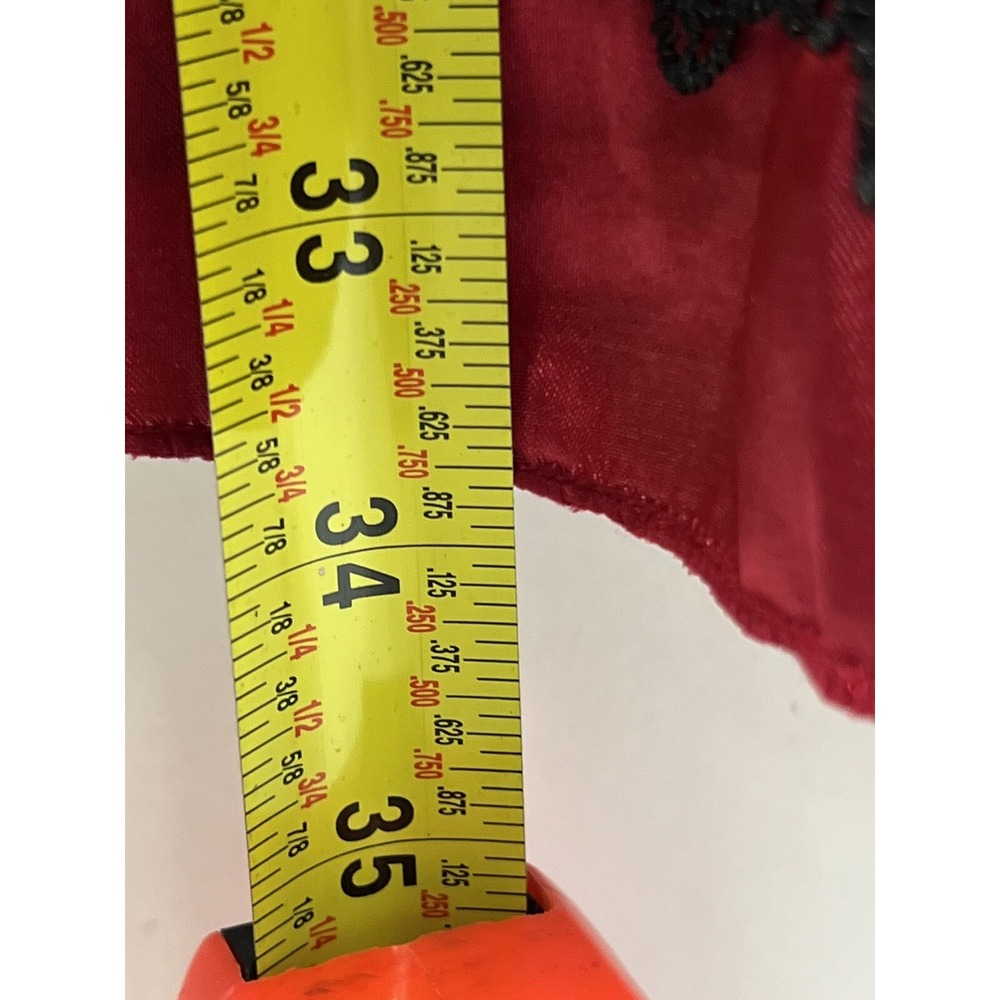 Spirit Halloween Beer Maiden‎ Costume Adult M Red Black Lace Trim Full Zip Back - Picture 7 of 9